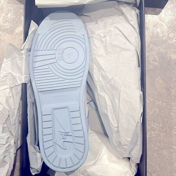 Giuseppe Zanotti Colorblock Leather Double-Zip Sneakers, NWT, Size EU 43 - Picture 12 of 16